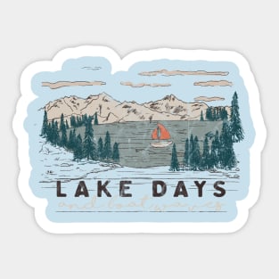 Lake Days Sticker